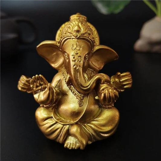 Ganesha Golden Statuette