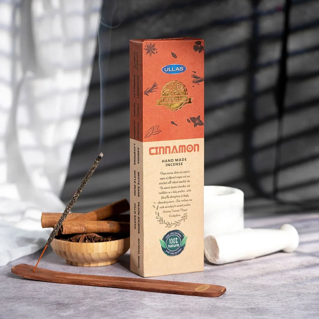 Cinnamon Organic Incense Set