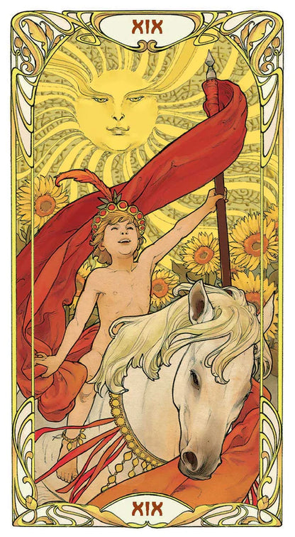 Golden Art Nouveau Tarot