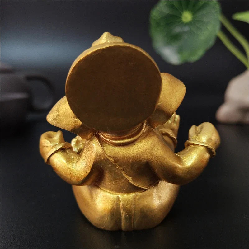 Ganesha Golden Statuette