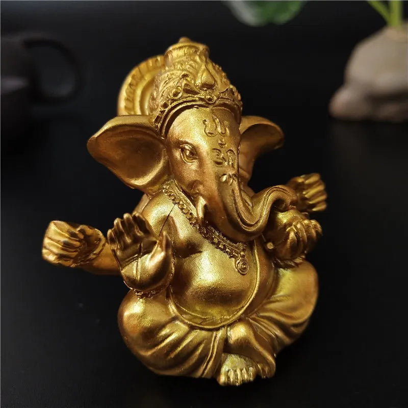 Ganesha Golden Statuette