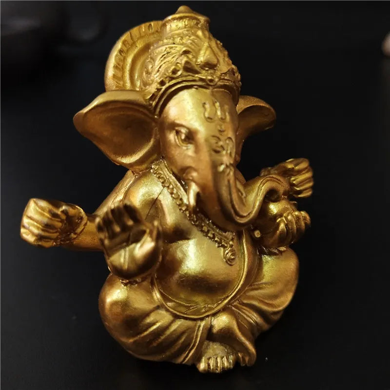 Ganesha Golden Statuette