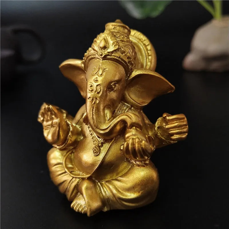 Ganesha Golden Statuette