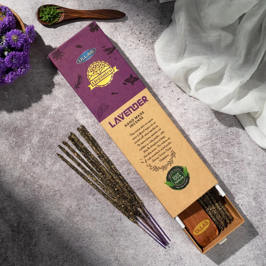 Lavender Organic Incense Set