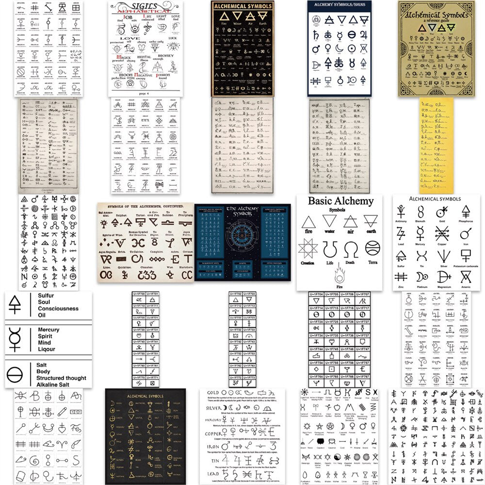 Alchemical Symbols Stickers