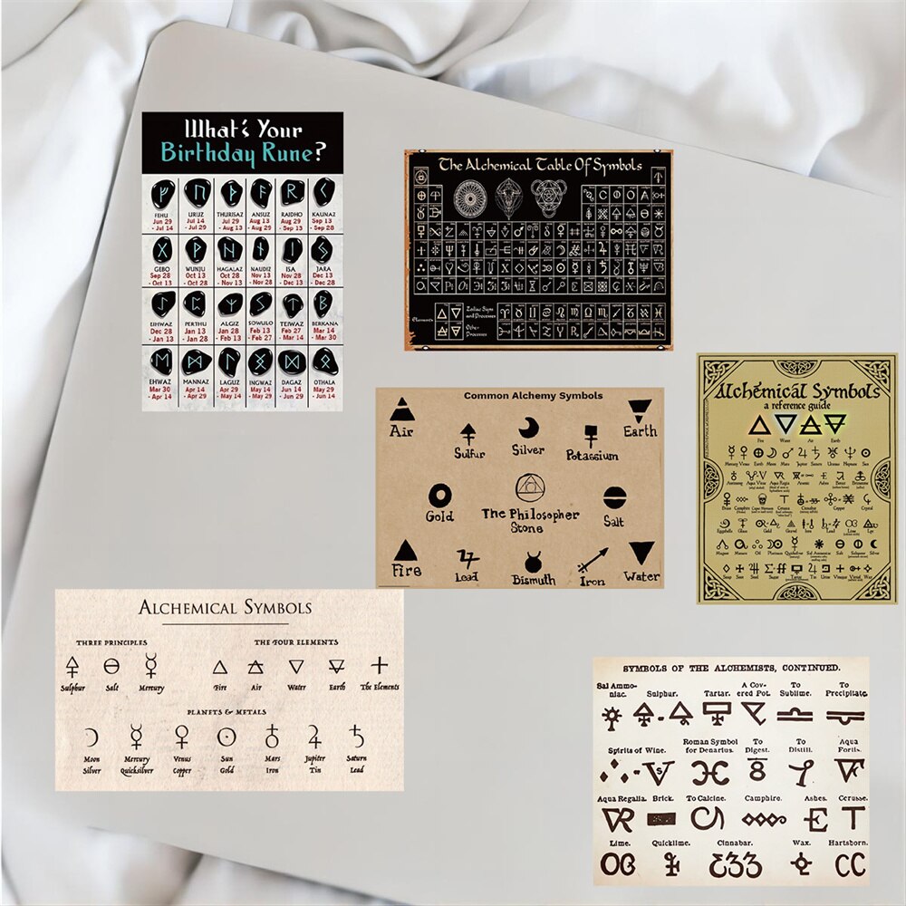 Alchemical Symbols Stickers