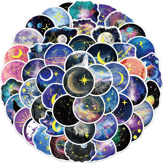 Galaxy Glimmer Stickers