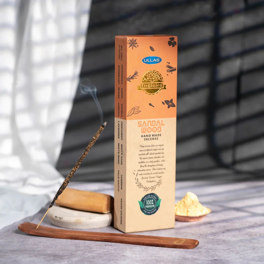 Sandalwood Organic Incense Set