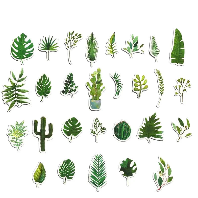 Green Leaves Stickers