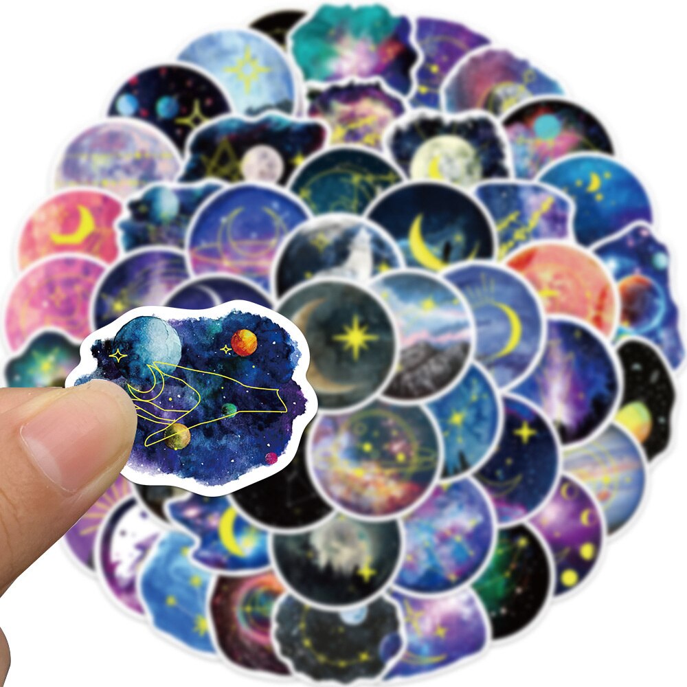 Galaxy Glimmer Stickers